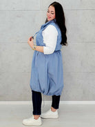 Kamizelka plus size długa z pikowaną górą – kolor i styl na chłodniejsze dni Stylowa XL