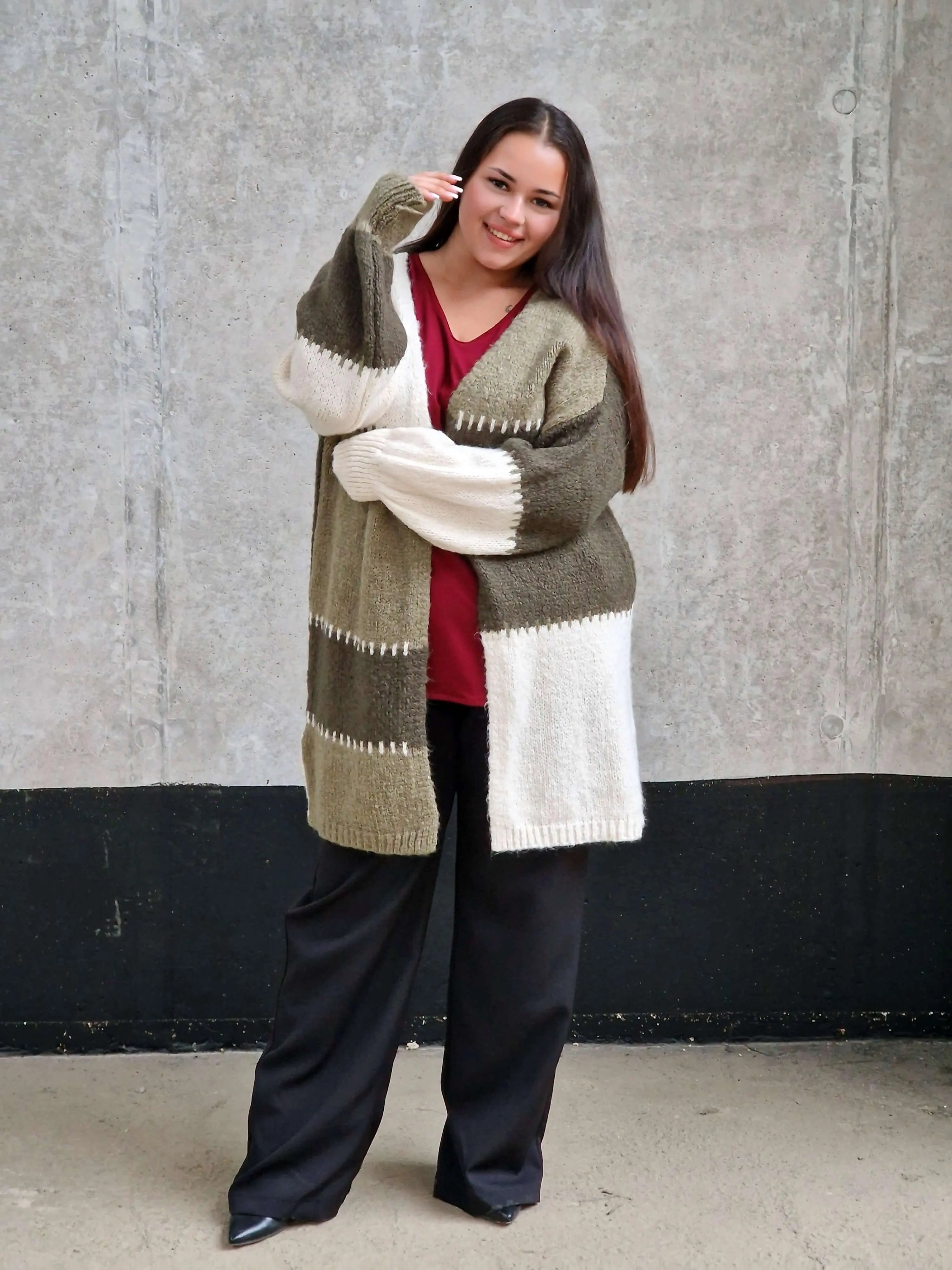 Kardigan oversize plus size Stylowa XL