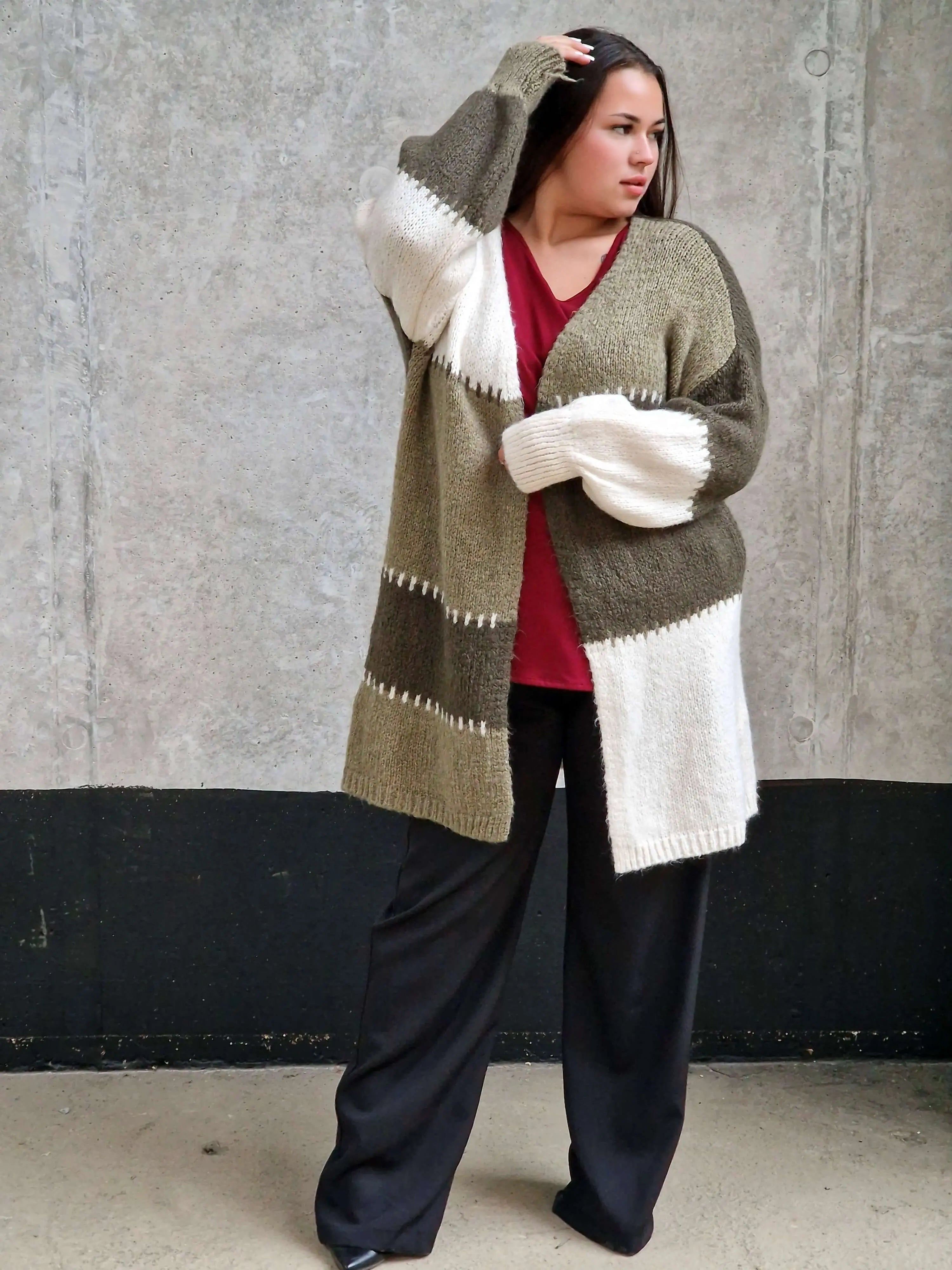 Kardigan oversize plus size Stylowa XL