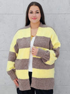 Kardigan w pasy plus size – modny, wygodny i stylowy wybór dla kobiet Stylowa XL