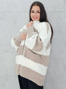 Kardigan w pasy plus size – modny, wygodny i stylowy wybór dla kobiet Stylowa XL