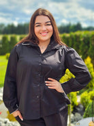 Klasyczna koszula z ozdobnym kołnierzykiem - dwa kolory Stylowa XL