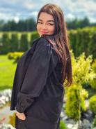 Klasyczna koszula z ozdobnym kołnierzykiem - dwa kolory Stylowa XL