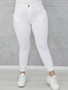 Klasyczne jeansy z wysokim stanem Stylowa XL