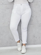 Klasyczne jeansy z wysokim stanem Stylowa XL