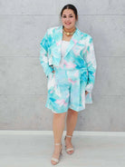 Kobiecy komplet w pastelowe kwiaty Stylowa XL