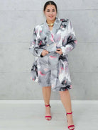 Kobiecy komplet w pastelowe kwiaty Stylowa XL