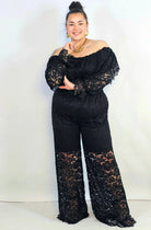 Kombinezon plus size koronkowy z hiszpańskim dekoltem – elegancja XXL Stylowa XL