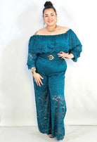 Kombinezon plus size koronkowy z hiszpańskim dekoltem – elegancja XXL Stylowa XL