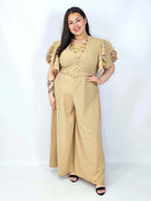 Kombinezon plus size z falbankami – elegancja i kobiecy styl XXL Stylowa XL