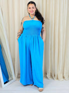 Kombinezon plus size z marszczeniem – wyrazista moda plus size Stylowa XL