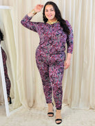 Kombinezon plus size z wzorem – kobiecy styl i wygoda Stylowa XL