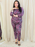 Kombinezon plus size z wzorem – kobiecy styl i wygoda Stylowa XL