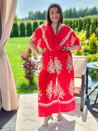 Kombinezon z Kremowym Wzorem - Elegancja w Boho Stylu - dwa kolory Stylowa XL
