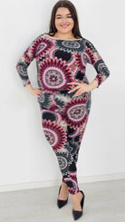 Kombinezon z wzorem po całości Stylowa XL