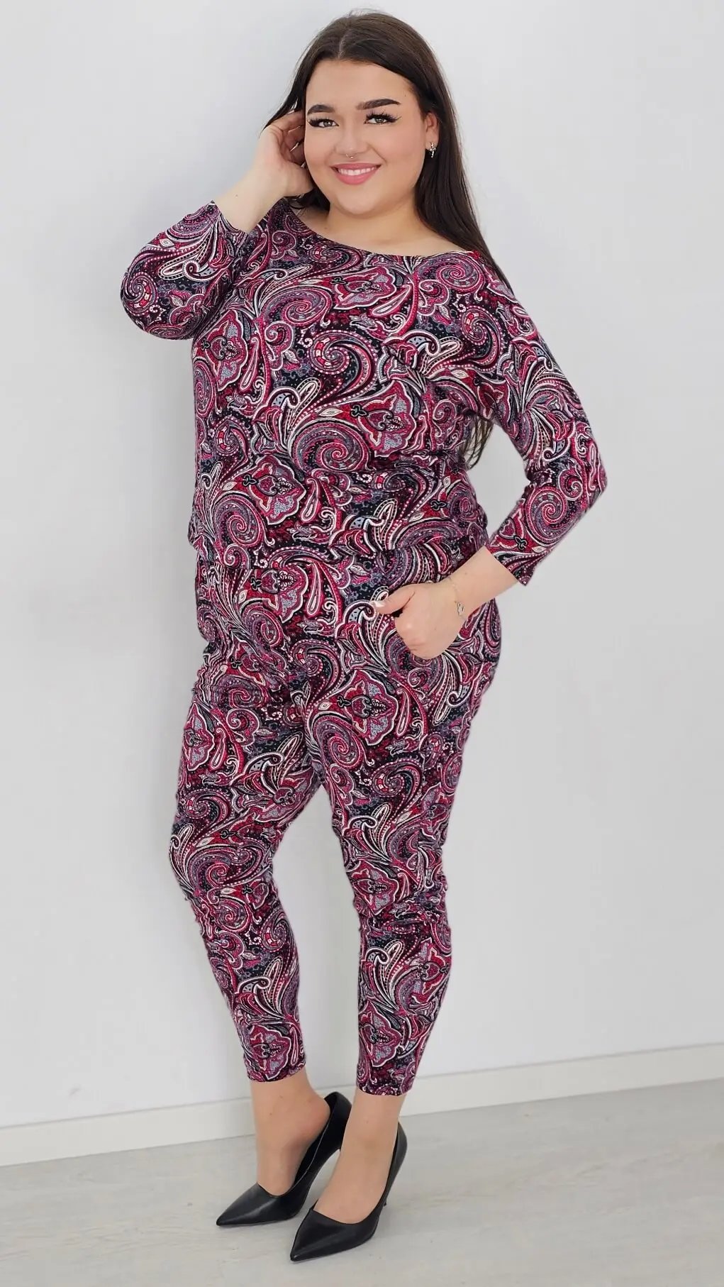 Kombinezon z wzorem po całości Stylowa XL