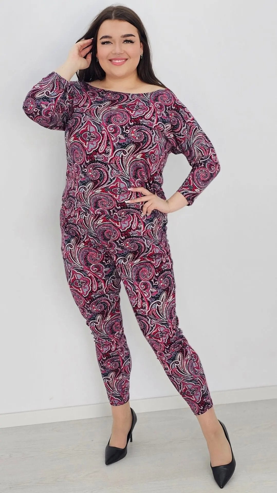 Kombinezon z wzorem po całości Stylowa XL