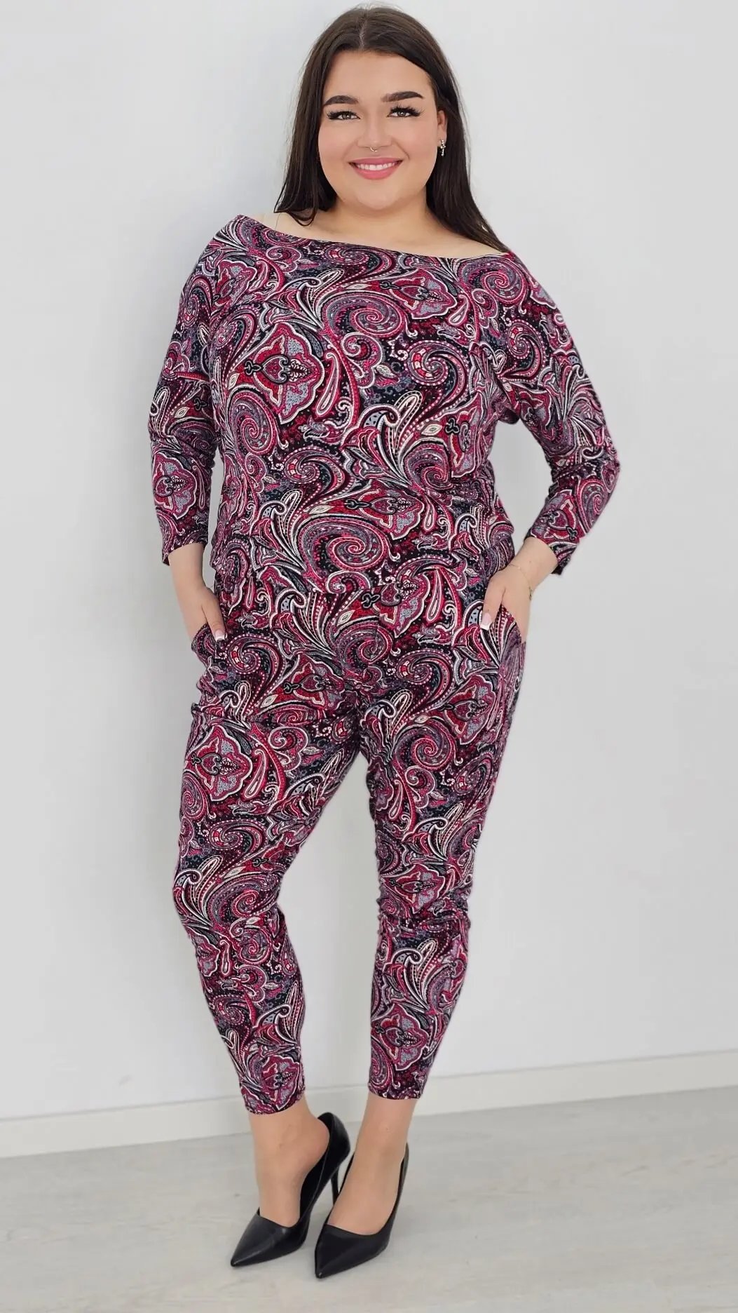 Kombinezon z wzorem po całości Stylowa XL