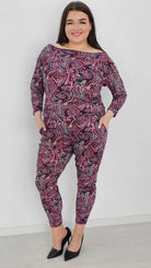 Kombinezon z wzorem po całości Stylowa XL