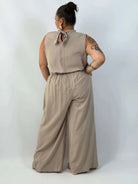 Komplet Plus Size – elegancka bluzka i szerokie spodnie Stylowa XL