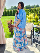 Komplet "Kwiatowa Elegancja" - kilka kolorów Stylowa XL