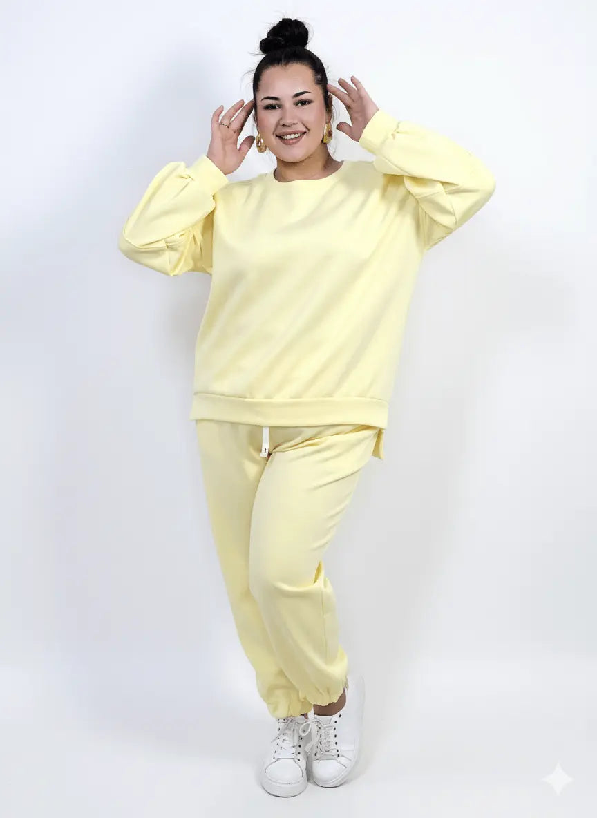 Komplet dresowy plus size XXL – bluza oversize i spodnie joggery Stylowa XL