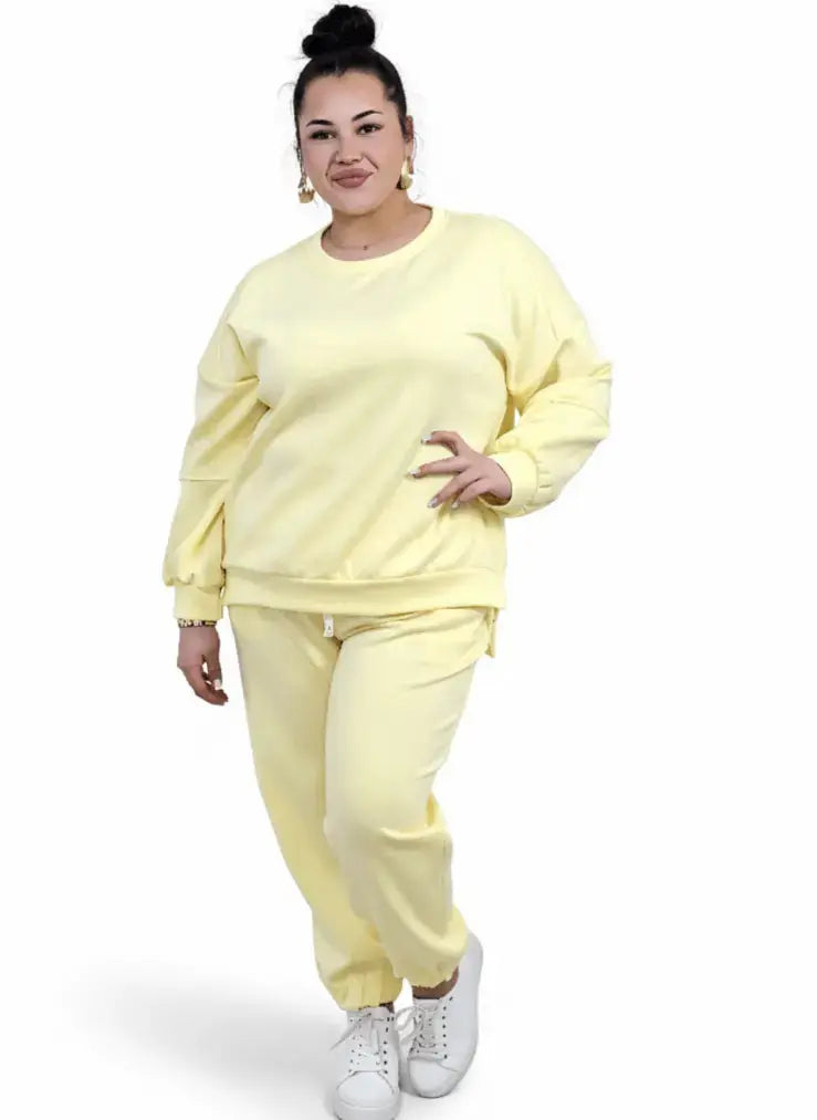 Komplet dresowy plus size XXL – bluza oversize i spodnie joggery Stylowa XL