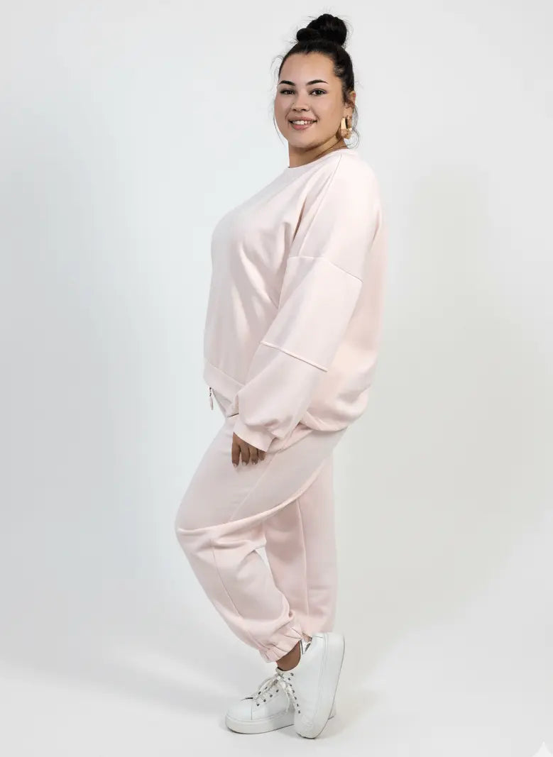 Komplet dresowy plus size XXL – bluza oversize i spodnie joggery Stylowa XL