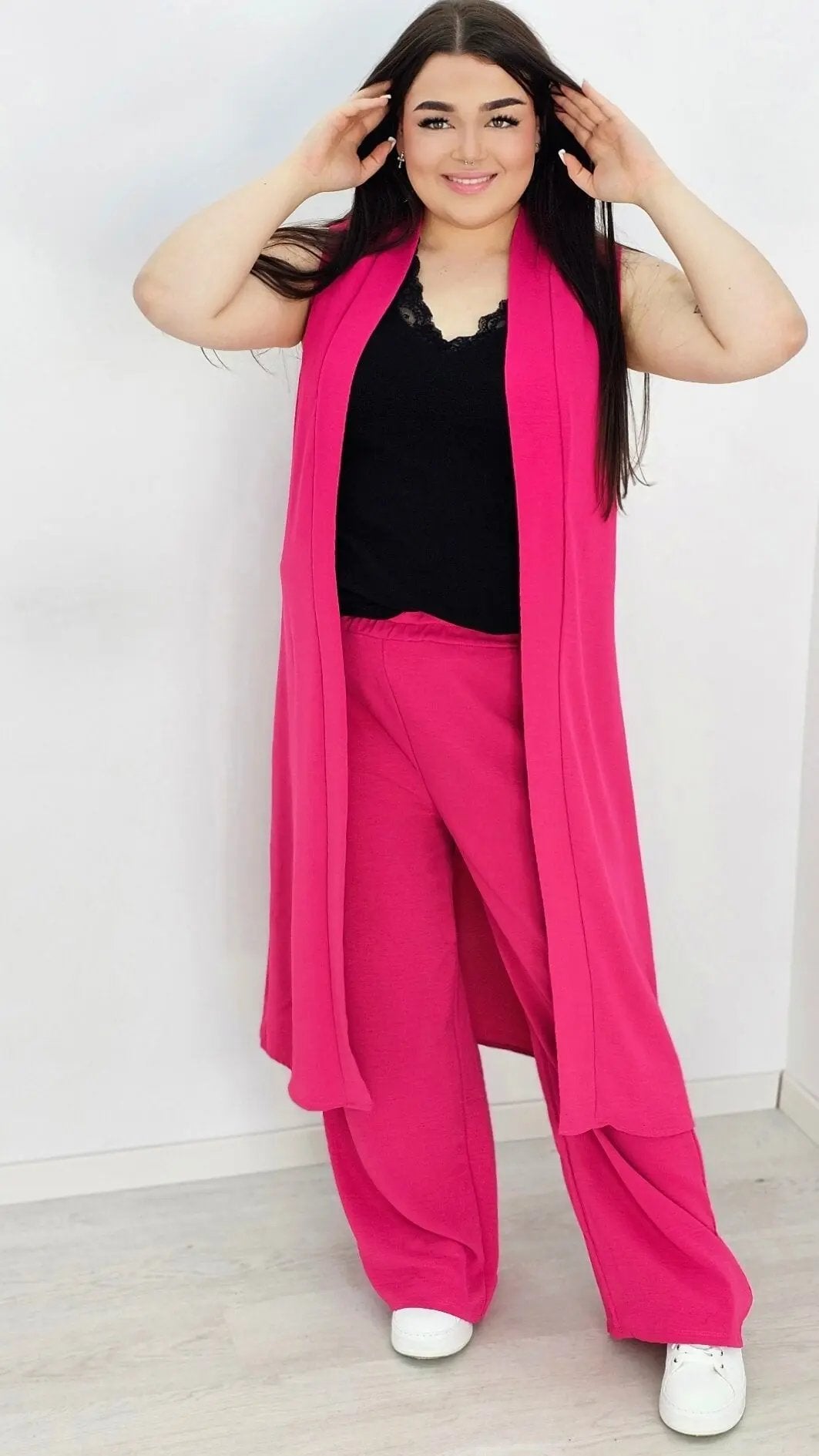 Komplet kamizelka i spodnie-fuksja Stylowa XL