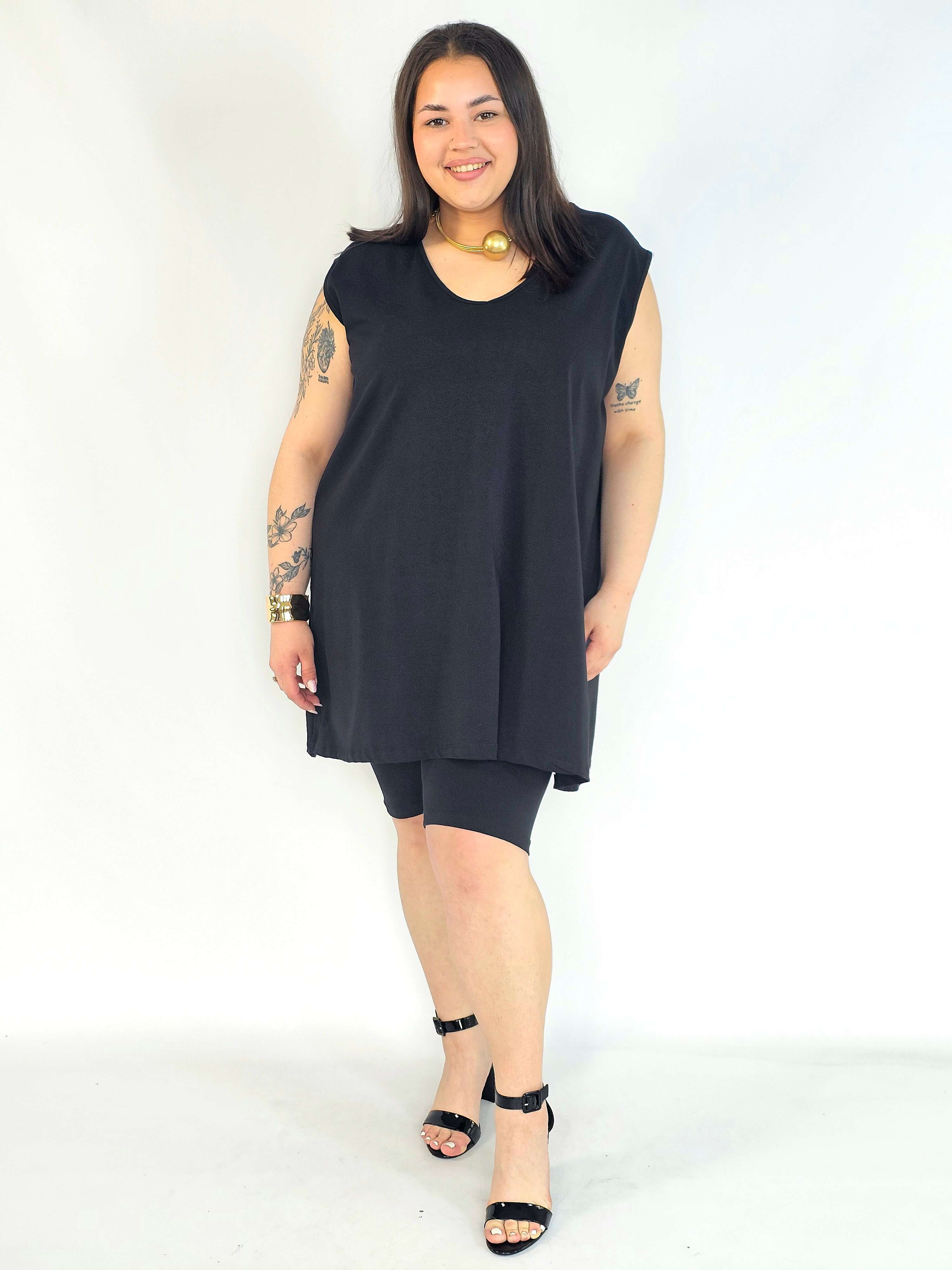 Komplet plus size tunika i legginsy – komplet XXL damski Stylowa XL