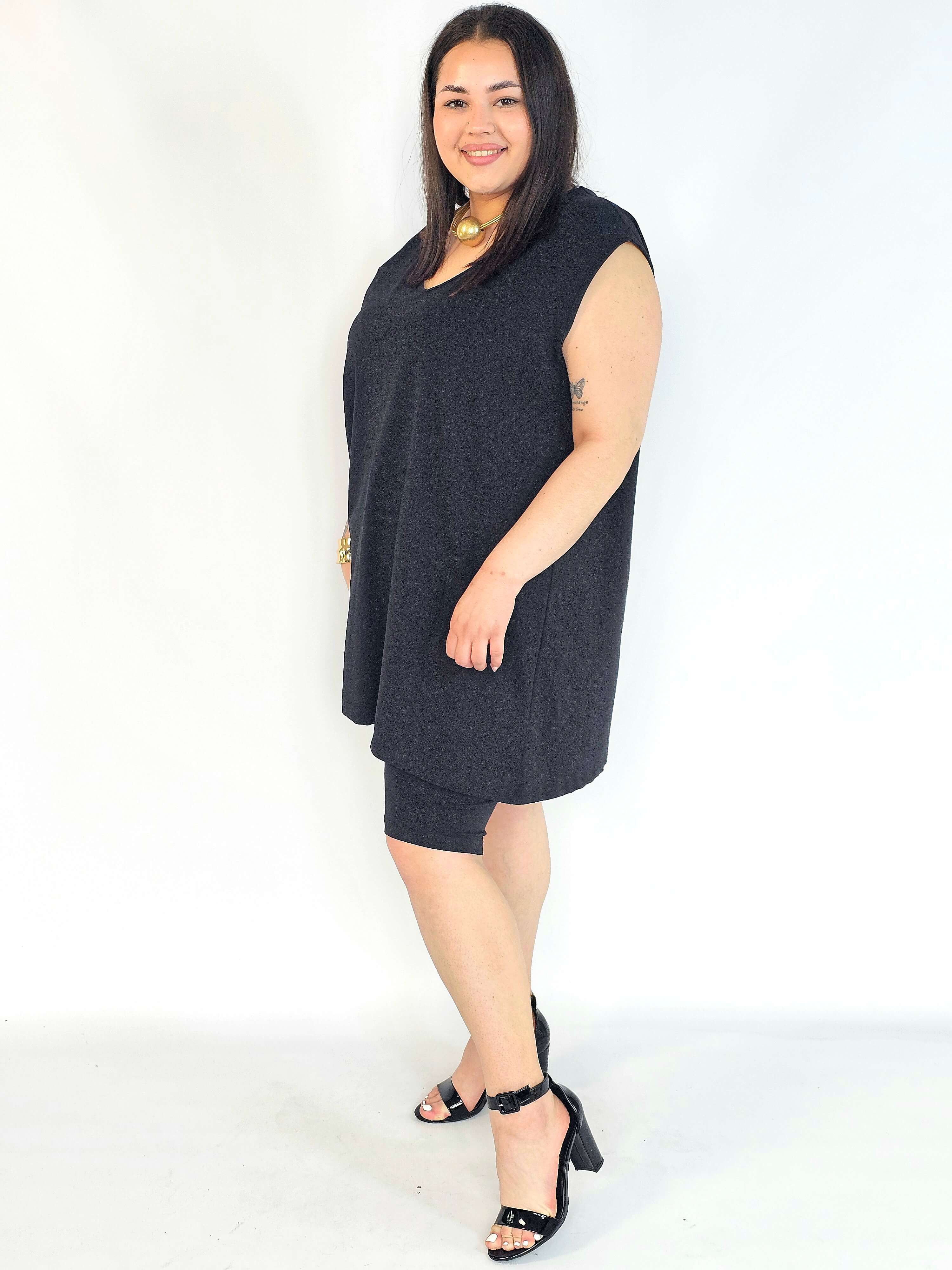 Komplet plus size tunika i legginsy – komplet XXL damski Stylowa XL