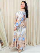 Komplet plus size z hiszpańską bluzką i szerokimi spodniami Stylowa XL