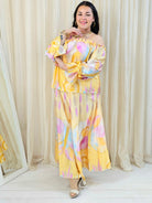Komplet plus size z hiszpańską bluzką i szerokimi spodniami Stylowa XL