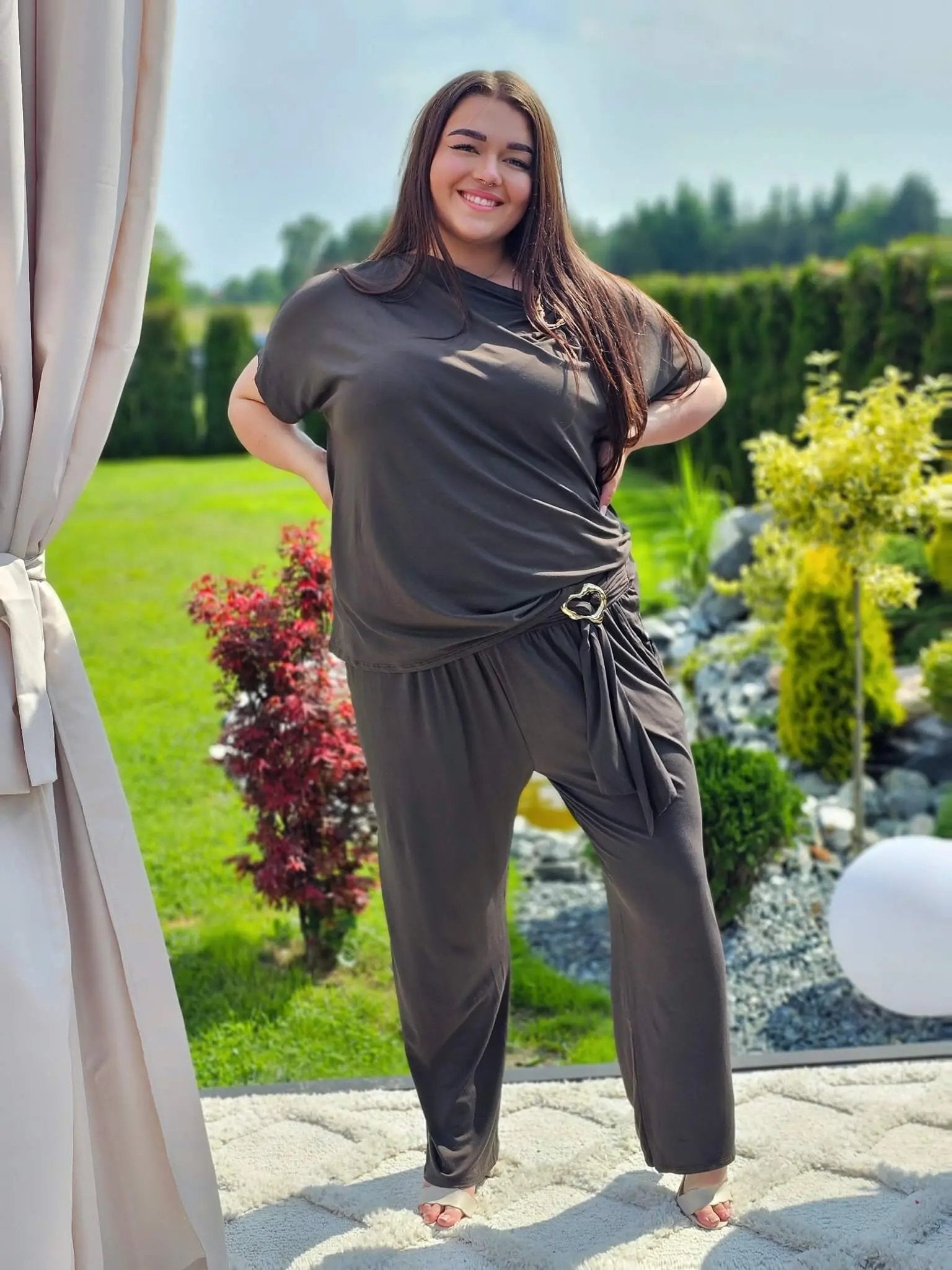 Komplet z ozdobnymi klamrami Stylowa XL