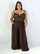 Koronkowe body Plus Size – modelujące body damskie z usztywnianymi miseczkami Stylowa XL