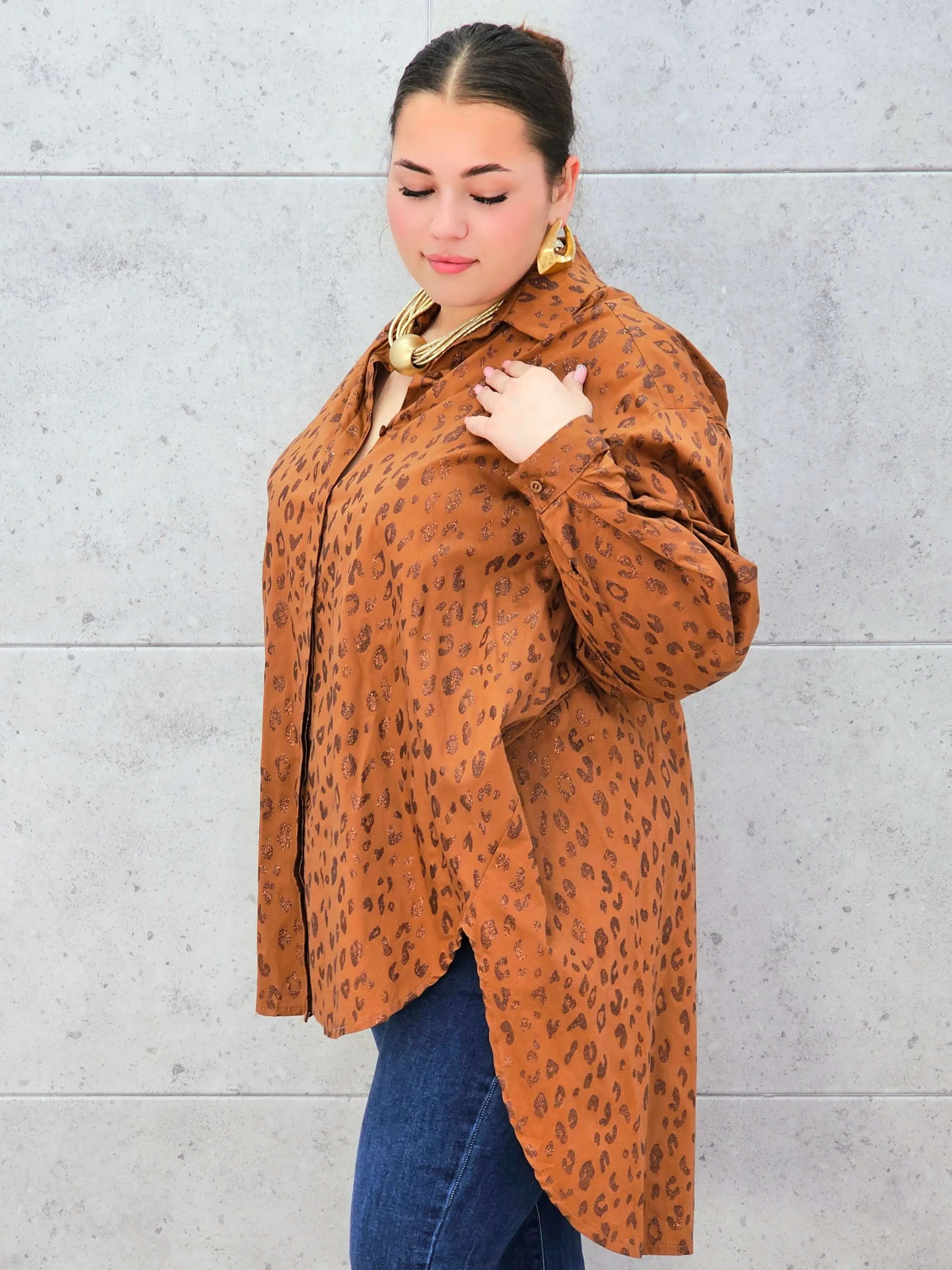 Koszula plus size „Urban Wild” – odważny styl w kobiecym wydaniu Stylowa XL