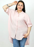 Koszula plus size oversize z wydłużonym tyłem – styl i komfort XXL Stylowa XL