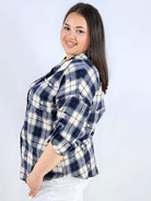 Koszula plus size w kratę oversize casual XXL Stylowa XL