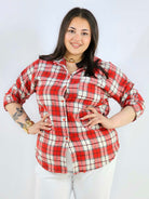 Koszula plus size w kratę oversize casual XXL Stylowa XL