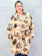 Koszula plus size z artystycznym printem – styl i wygoda w nowoczesnym wydaniu Stylowa XL