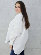 Koszula plus size z biżuteryjnymi guzikami Stylowa XL