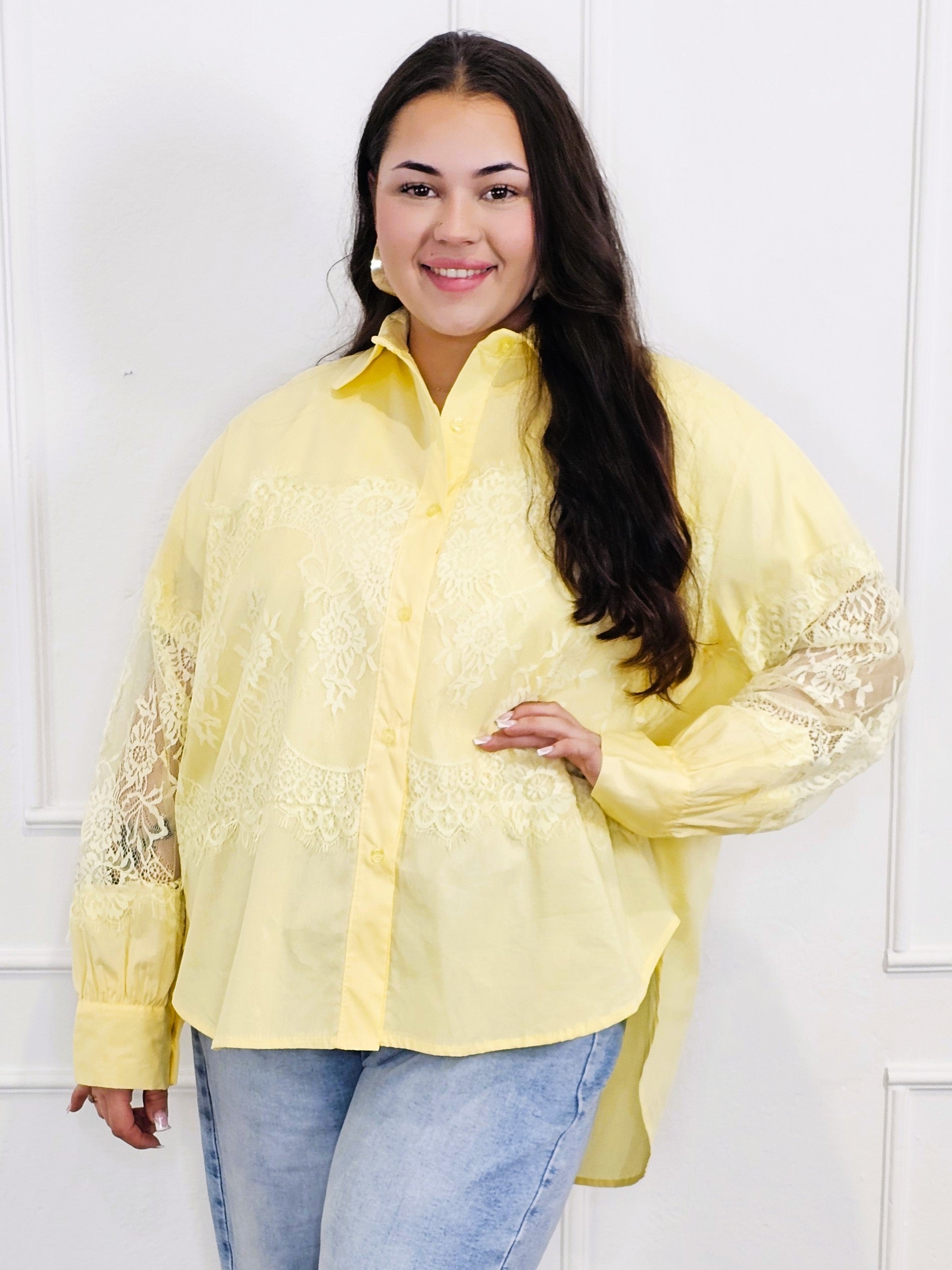 Koszula plus size z koronką – elegancja i szyk dla kobiet XL Stylowa XL