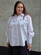 Koszula plus size z perełkowymi zdobieniami Stylowa XL