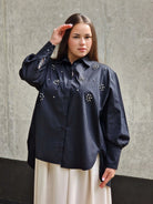 Koszula plus size z perełkowymi zdobieniami Stylowa XL