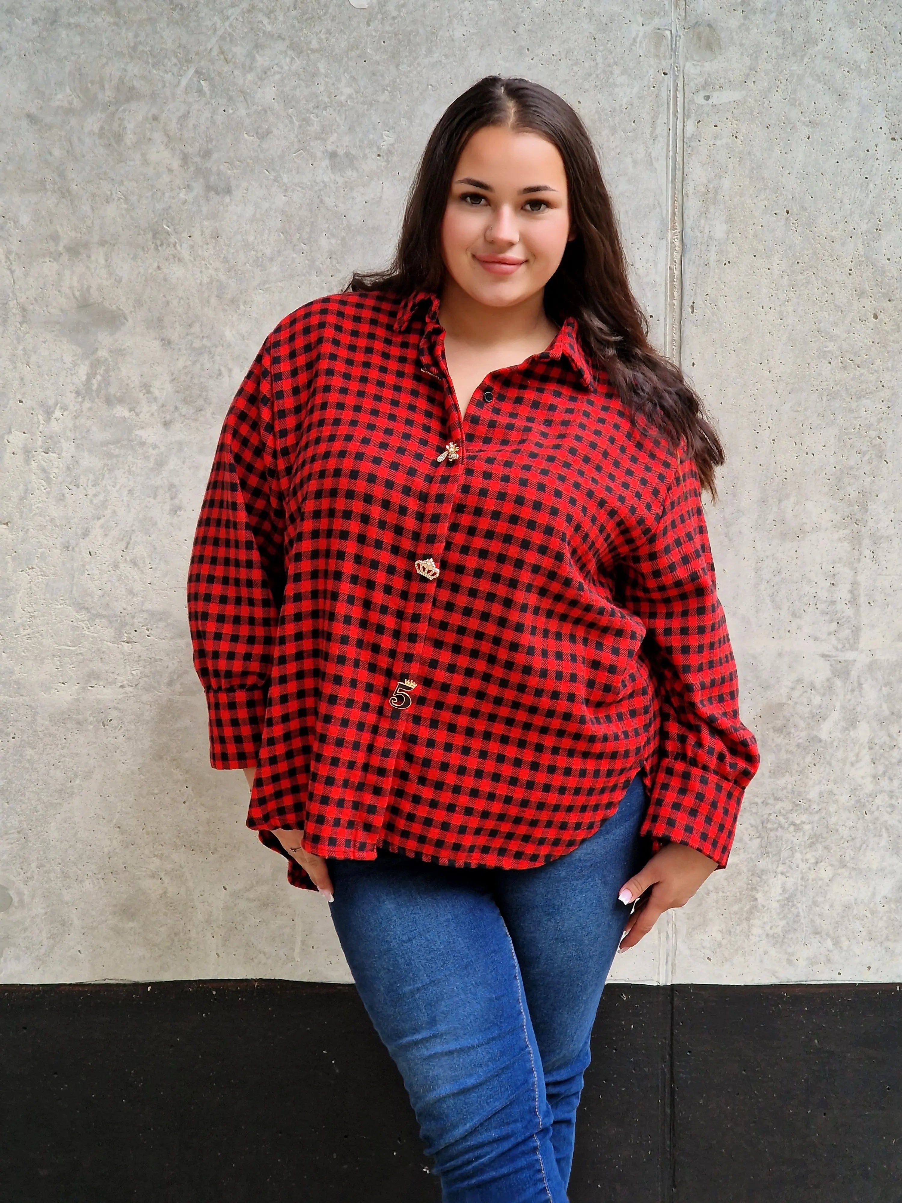 Koszula w Kratę StylowaXL – Moda Plus Size dla Kobiet XXL | Styl i Wygoda Stylowa XL