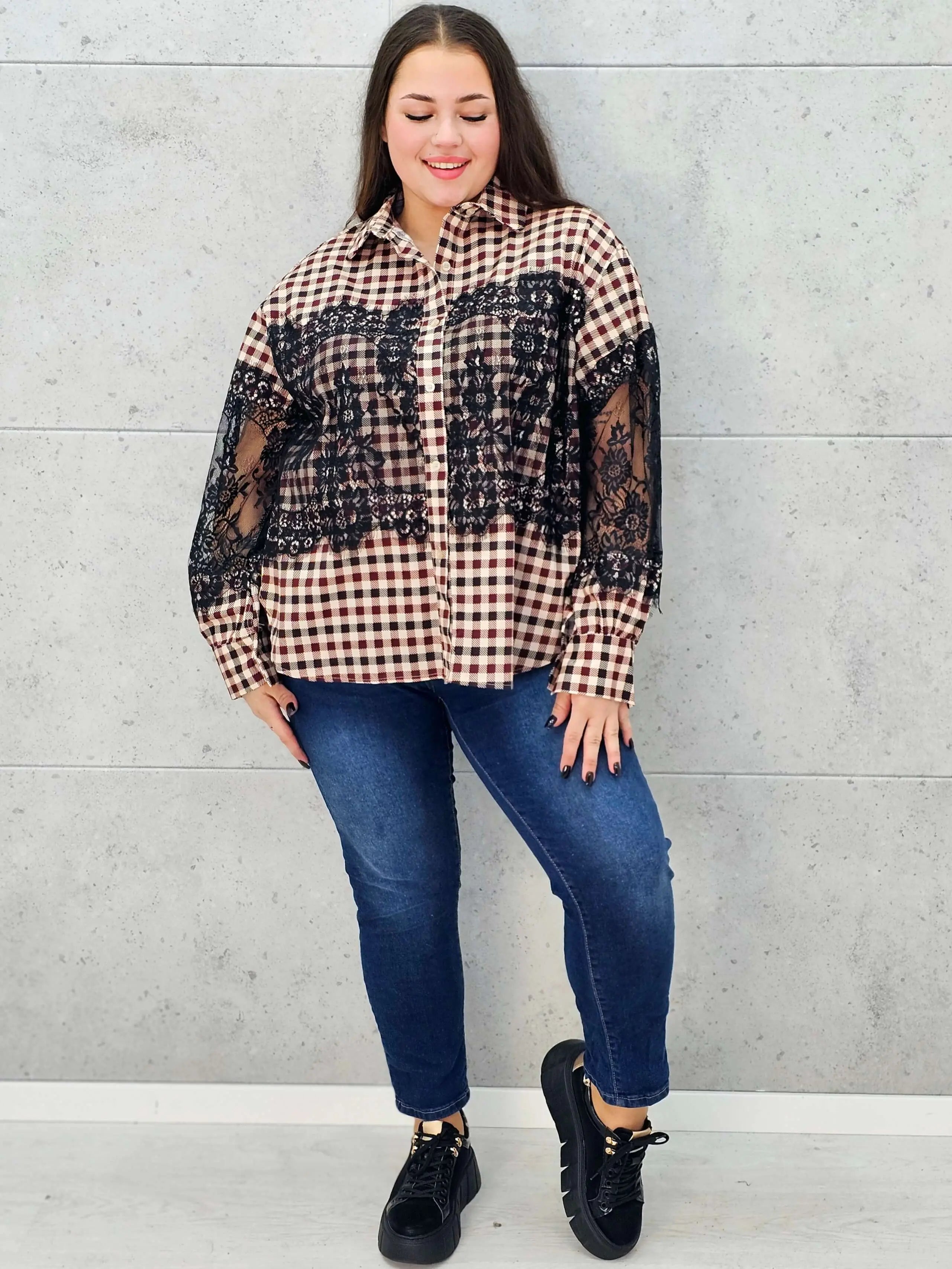 koszula w kratę XXL na święta i spotkania rodzinne cała 