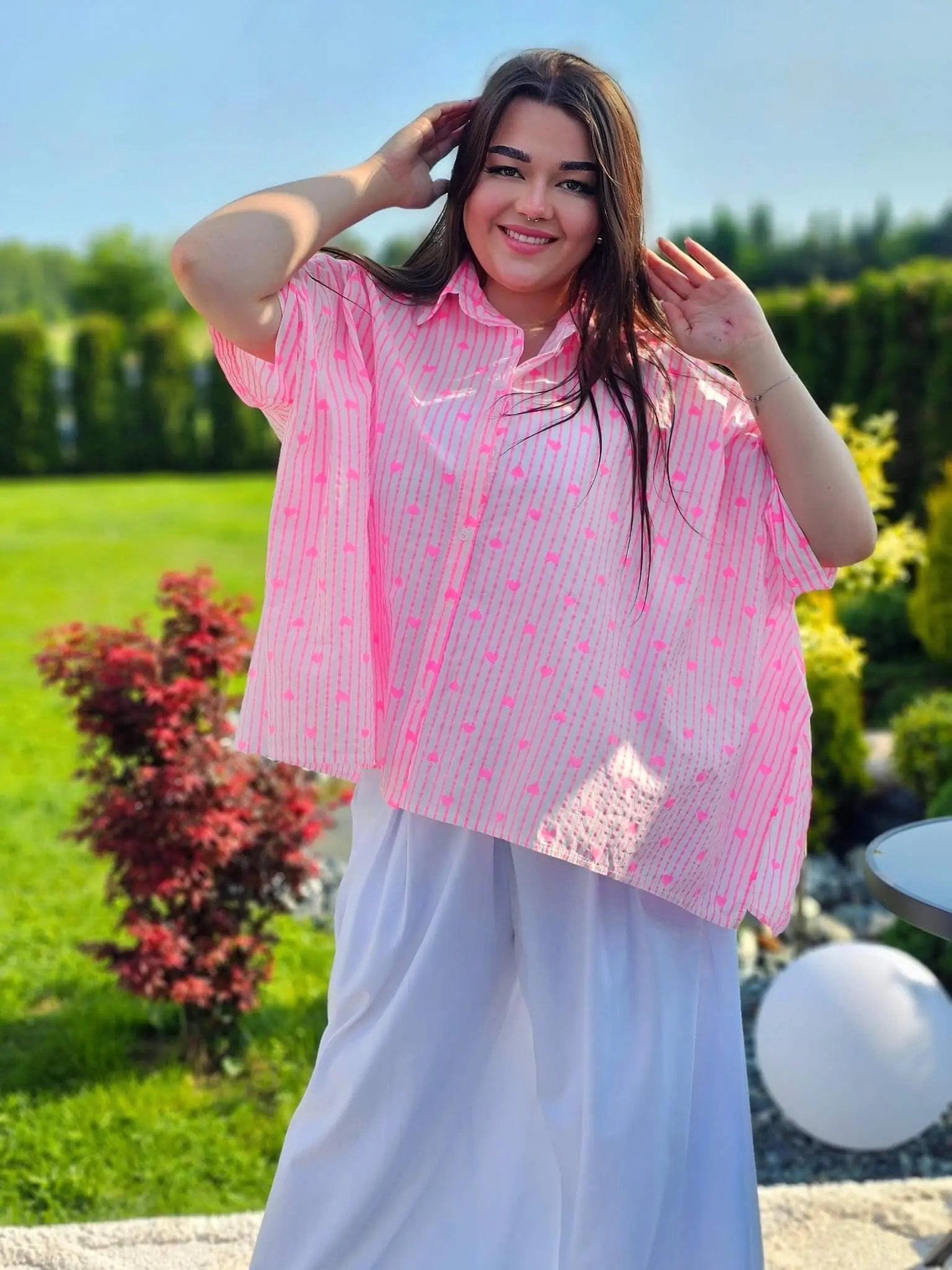 Koszula w serduszka Stylowa XL