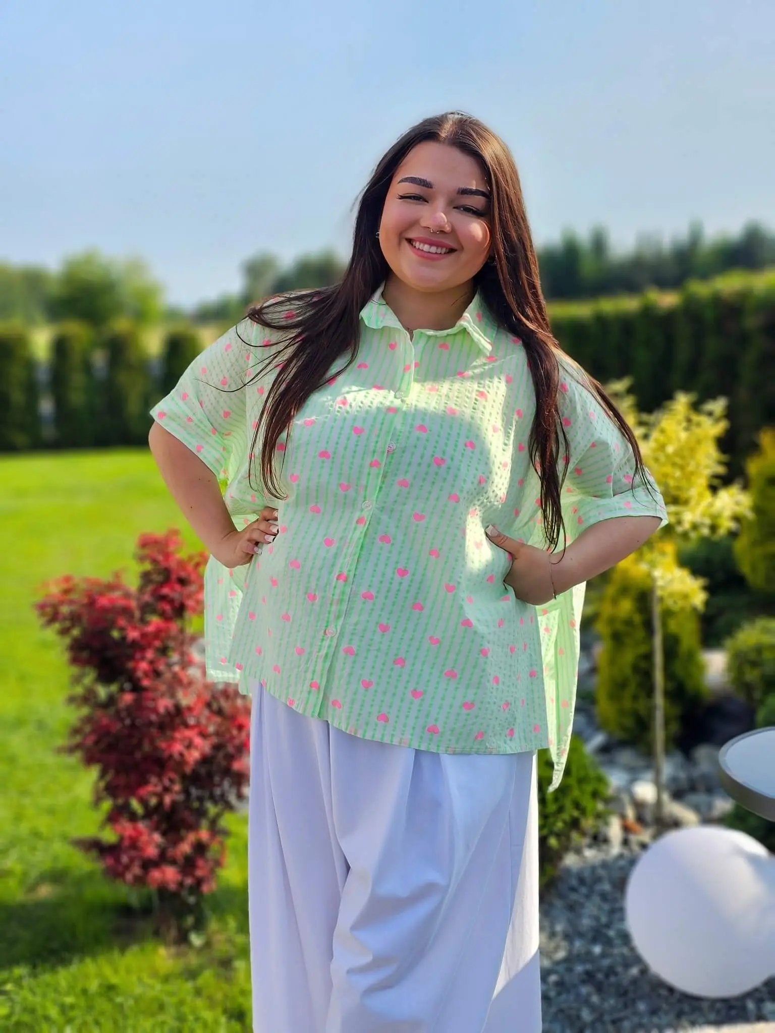 Koszula w serduszka Stylowa XL