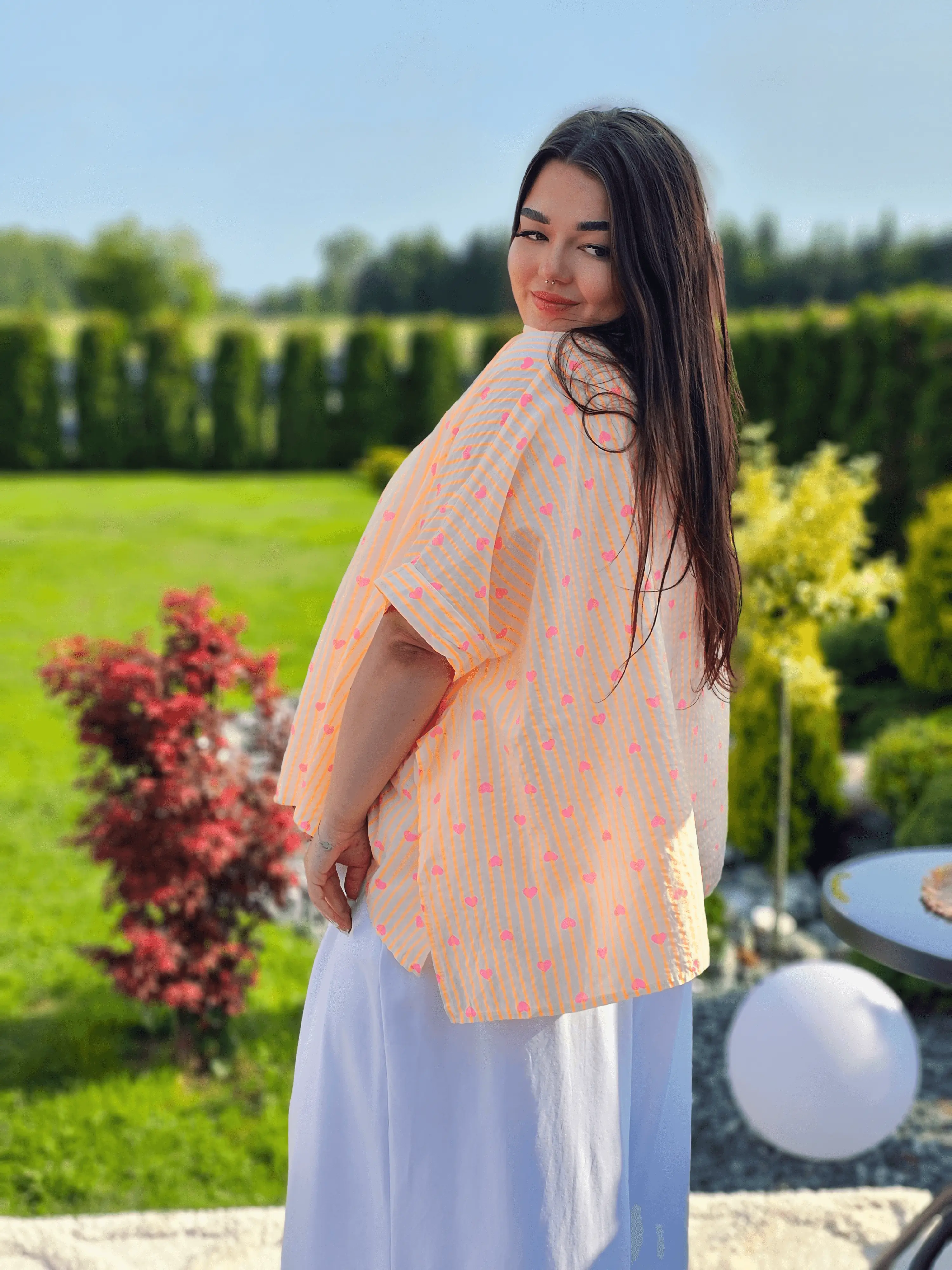 Koszula w serduszka Stylowa XL