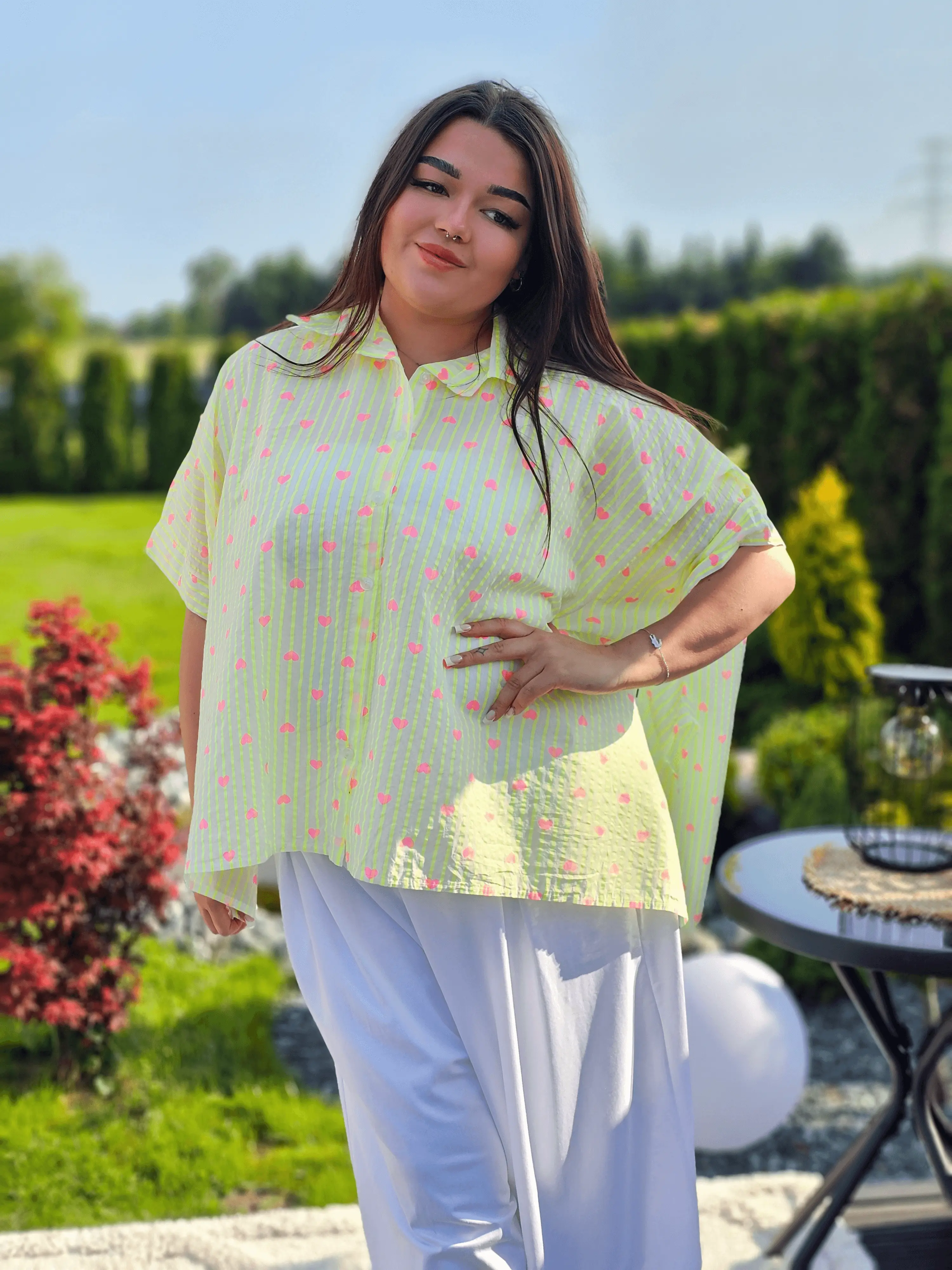 Koszula w serduszka Stylowa XL